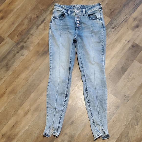 Maurices Denim - Women's Light Blue Distressed Jeans